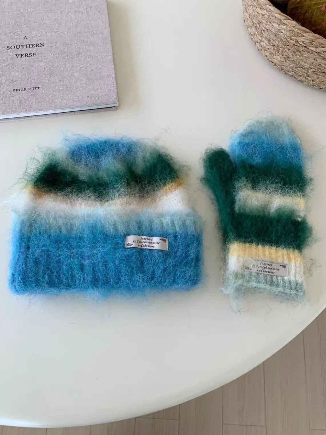 Striped Rainbow Beanies & Gloves
