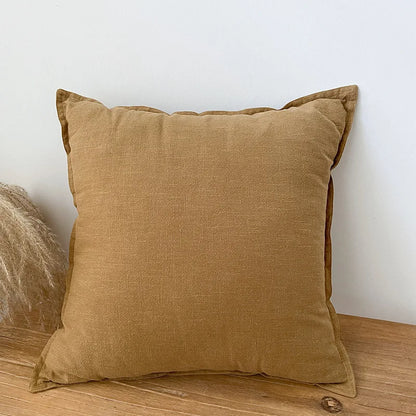 Thicken Cotton Linen Solid Cushion Cover