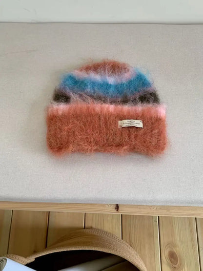 Striped Rainbow Beanies & Gloves